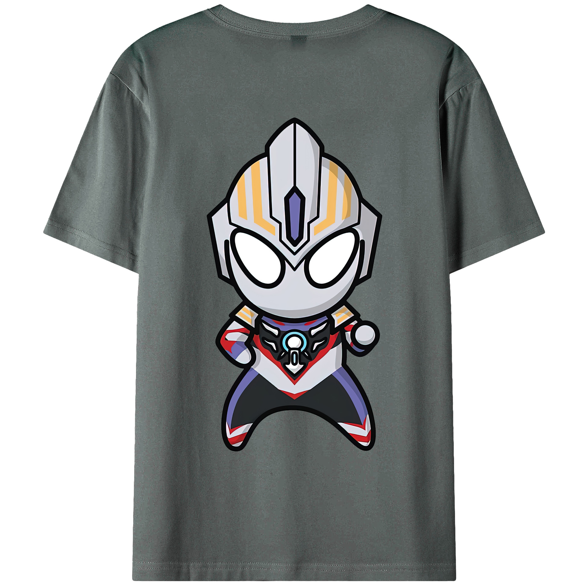（画像用） ウルトラマン Ultraman 綿100％ メンズ半袖Tシャツ（バックプリント） 通気性